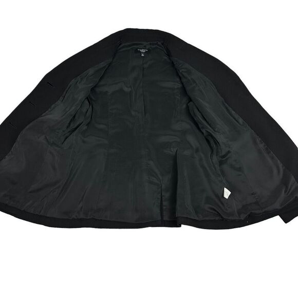 Talbots Black Wool Blazer Jacket size 12P - Picture 9 of 10